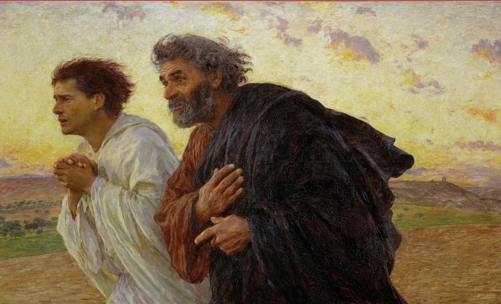 Eugène Burnand Peter and John Running to the Tomb